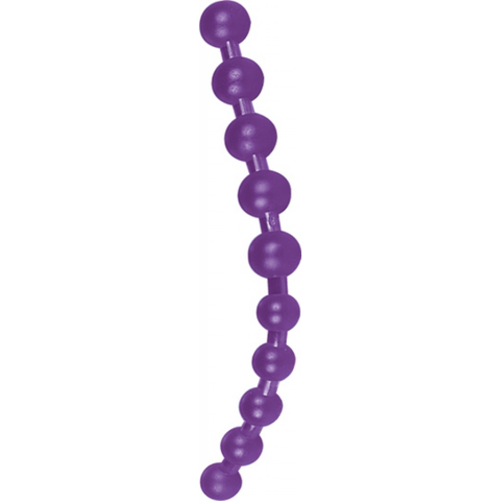 Jumbo Thai Anal Beads Purple - Nasstoys