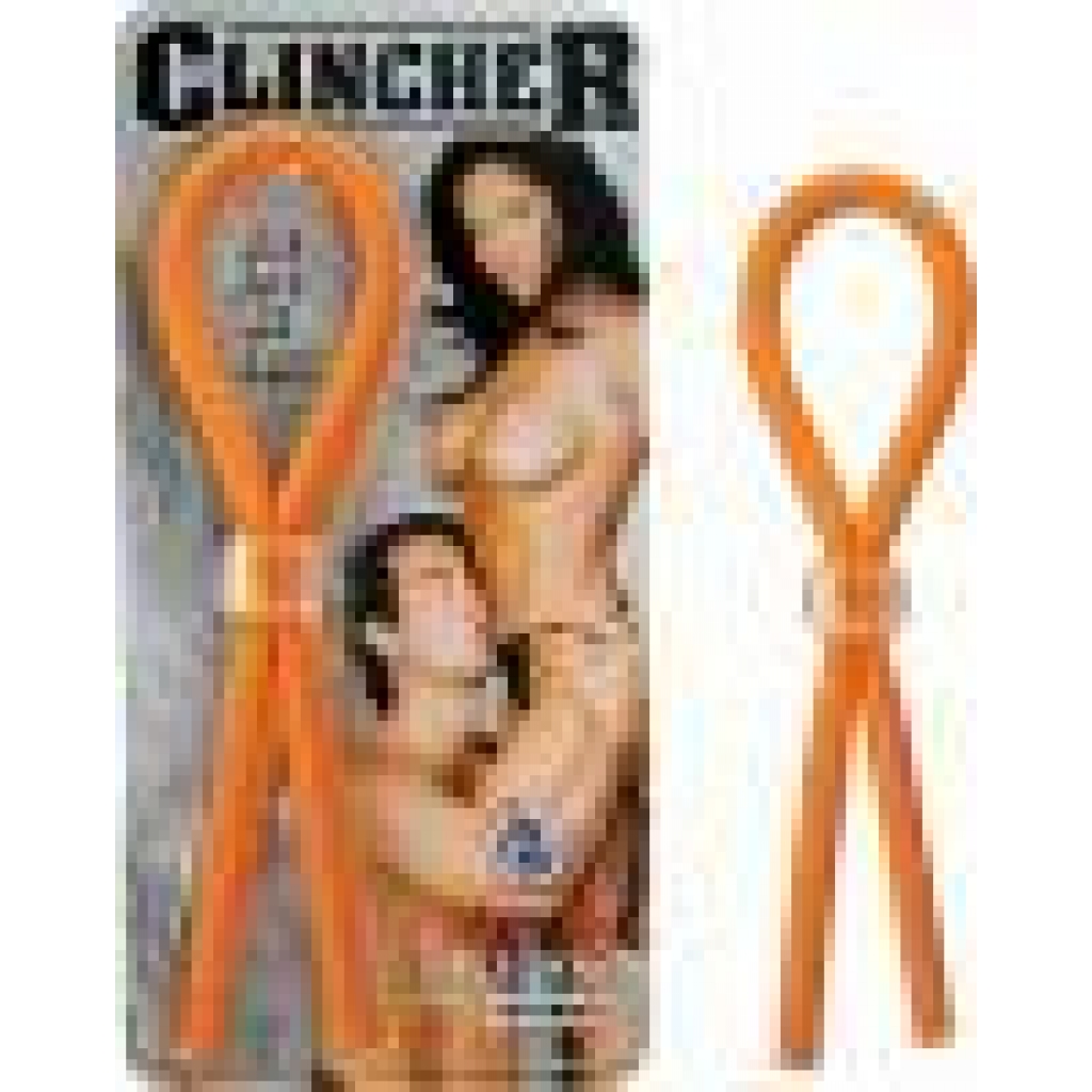 Clincher Adjustable Rubber Cock Ring - Orange - Nasstoys