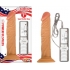 All American Whopper 7 inches Vibrating Dildo Beige - Nasstoys