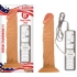 All American Whopper Vibrating 8 inches Dildo Beige - Nasstoys