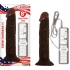 All American Whopper Vibrating 8 Inches Dildo Brown - Nasstoys