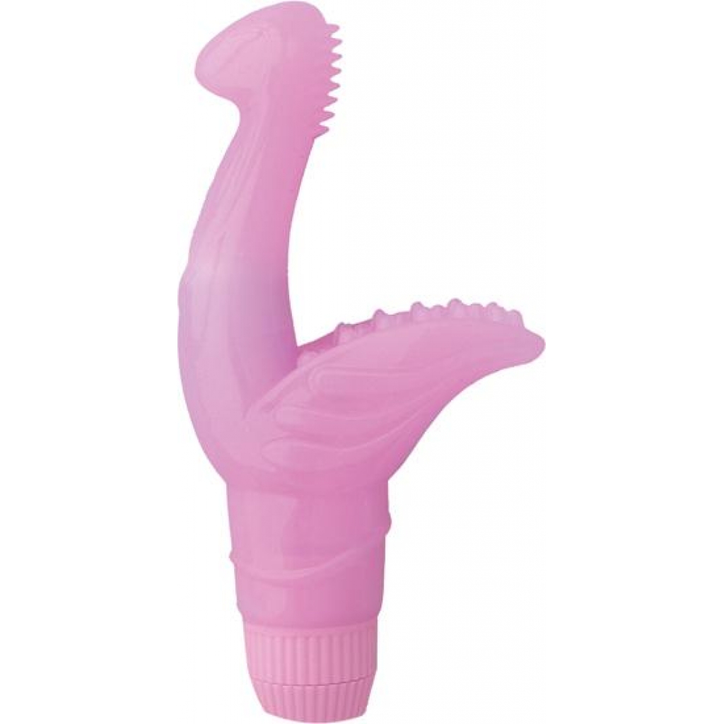 Clit Hugger G Spot Pleaser Pink Vibrator - Nasstoys