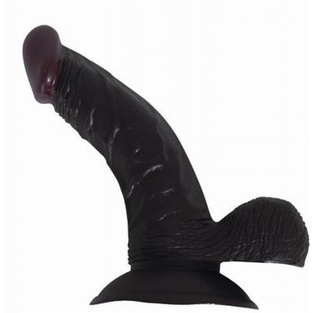 All American Whopper Vibrating Dong, Balls 7 Inches Brown - Nasstoys