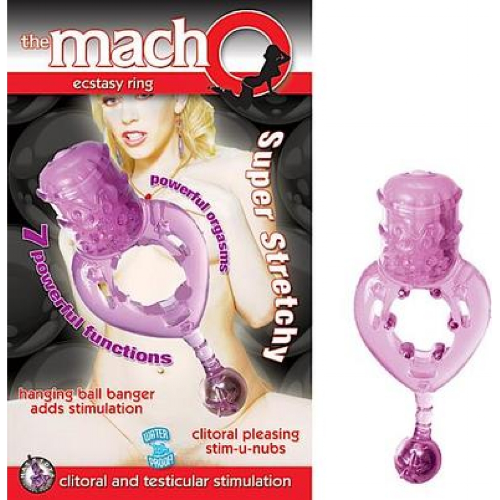 Macho Ecstasy Ring Purple - Nasstoys