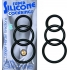 Super Silicone Cockrings - Black - Nasstoys