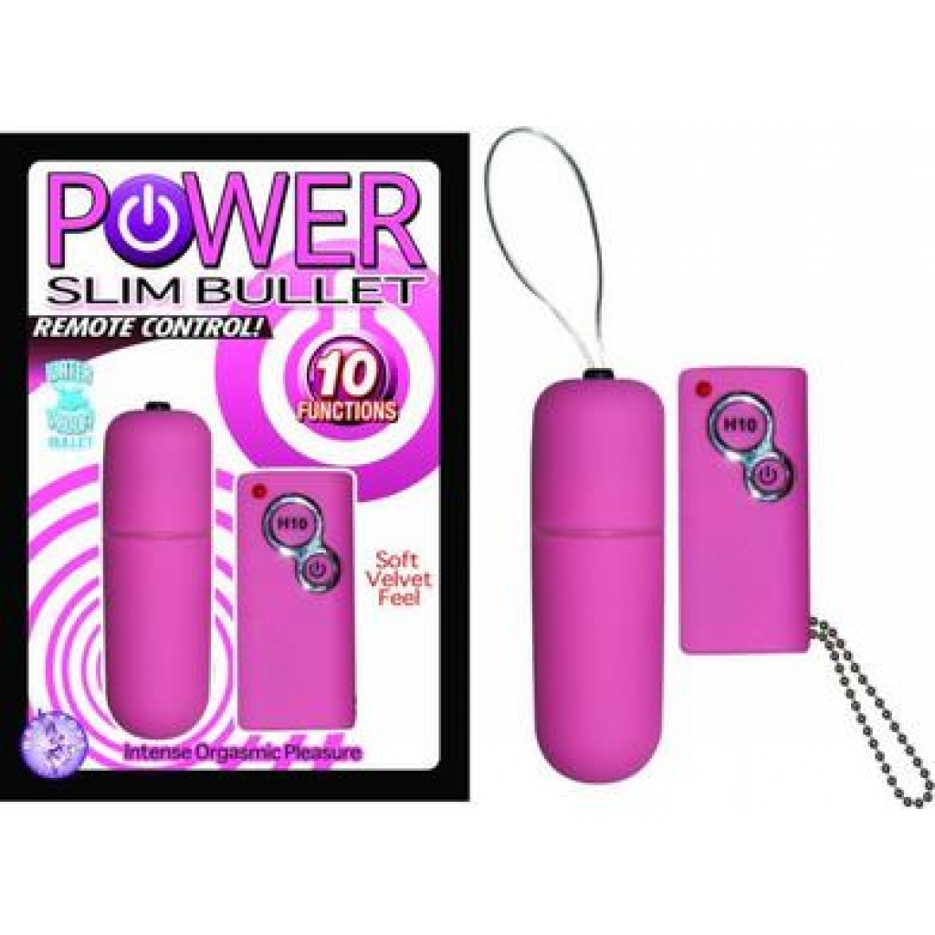 Power Slim Bullet Remote Control Pink - Nasstoys