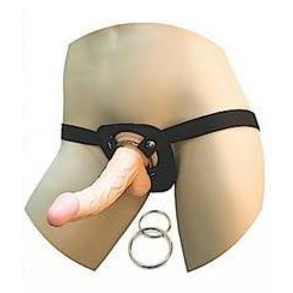 All American Whoppers 8 inches Dong & Universal Harness Beige - Nasstoys