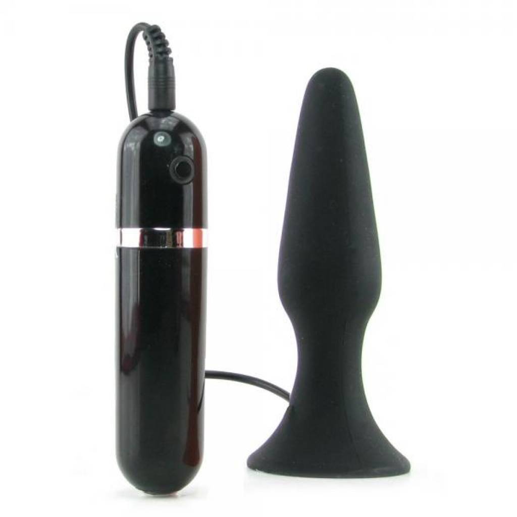 My First Silicone Surge Vibrating Butt Plug 5 Inch - Black - Nasstoys