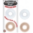 Mack Tuff Ribbed Cock Rings Clear/Smoke 2 Pack - Nasstoys