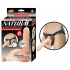 Natural Realskin Squirting Penis 8 inches Beige Harness - Nasstoys