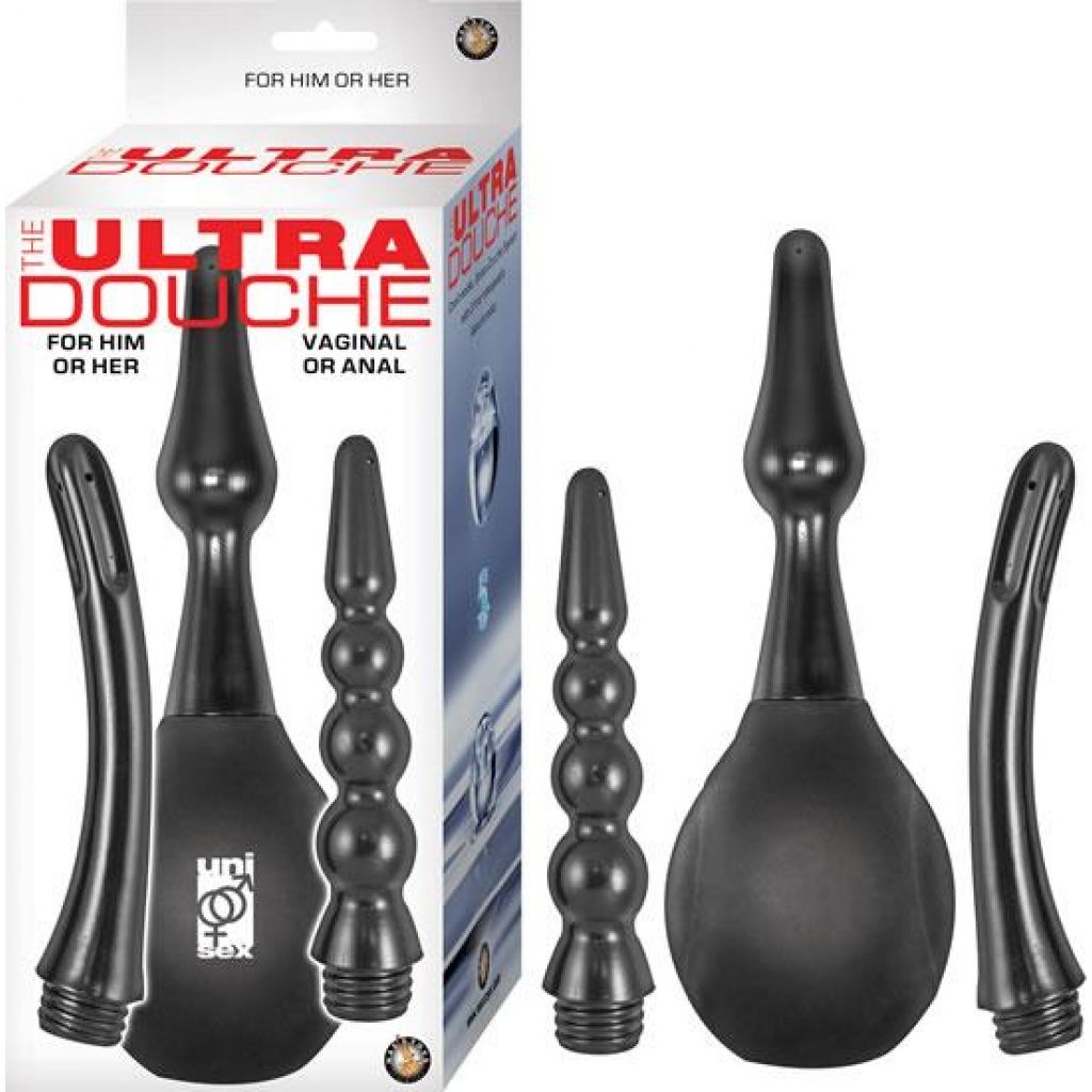 The Ultra Unisex Douche For Vaginal, Anal Black - Nasstoys