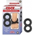 My Cockring Figure Eight Cock & Scrotum Ring Black - Nasstoys