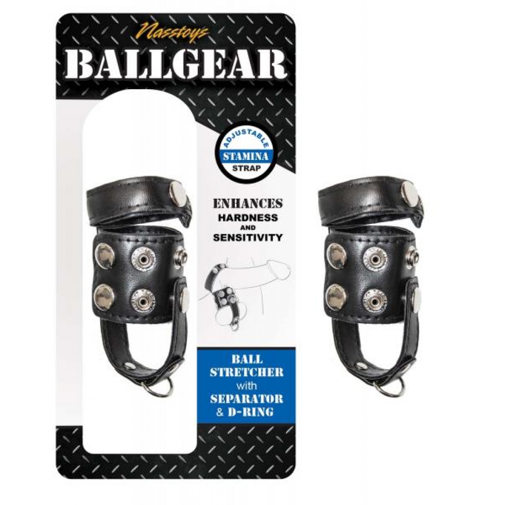 Ballgear Ball Stretcher With Separator & D-ring Black - Nasstoys
