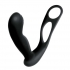 Butts Up Prostate Massager W/ Scrotum & Cock Ring Black - Nasstoys