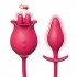 Clit-tastic Tulip Finger Massager & Plug Red - Nasstoys