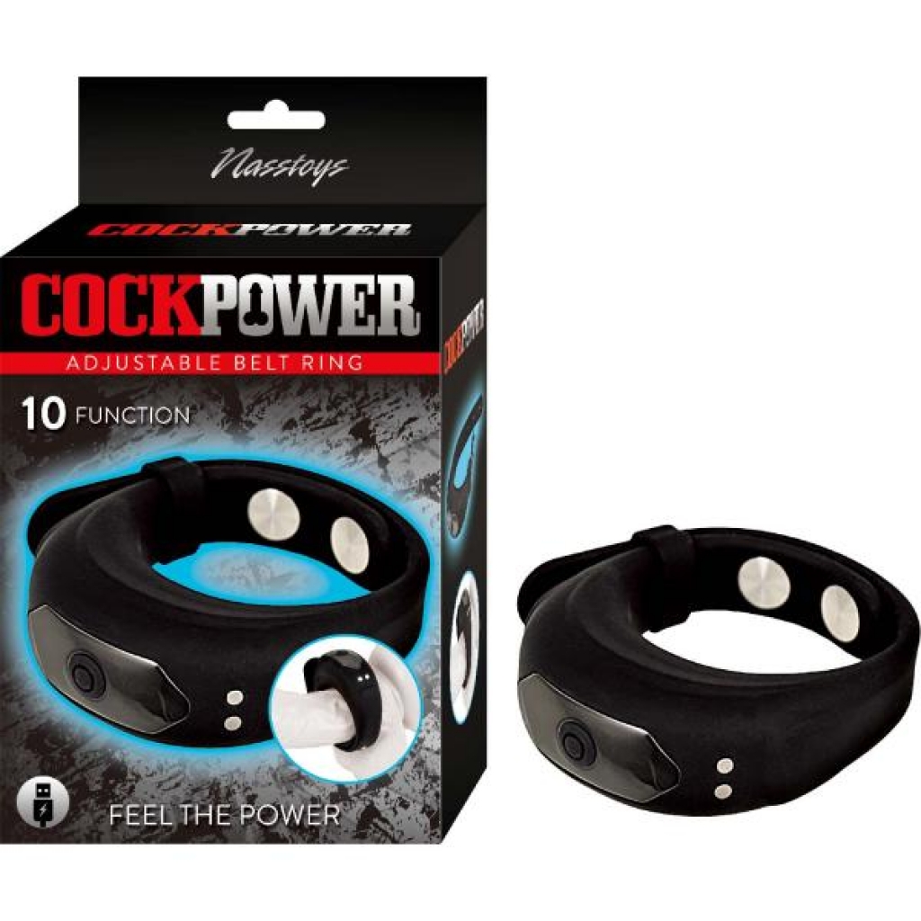 Cockpower Adjustable Belt Ring Black - Nasstoys