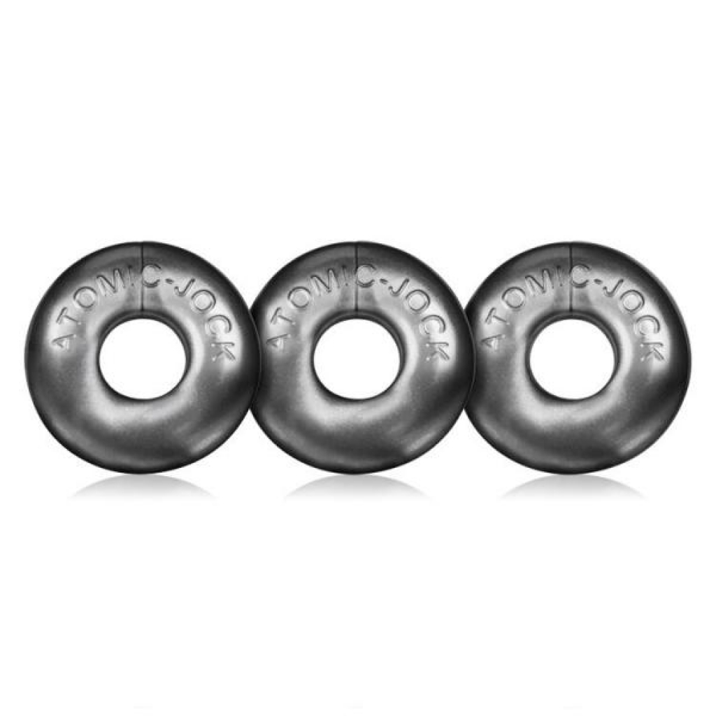Oxballs Ringer 3 Pack Cock Ring Steel Silver - Blue Ox Designs