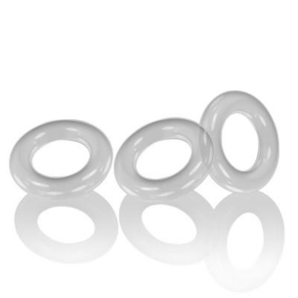 Willy Rings 3 Pk Cockrings Clear (net) - Oxballs