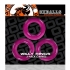 Willy Rings 3 Pk Cockrings Hot Pink (net) - Oxballs