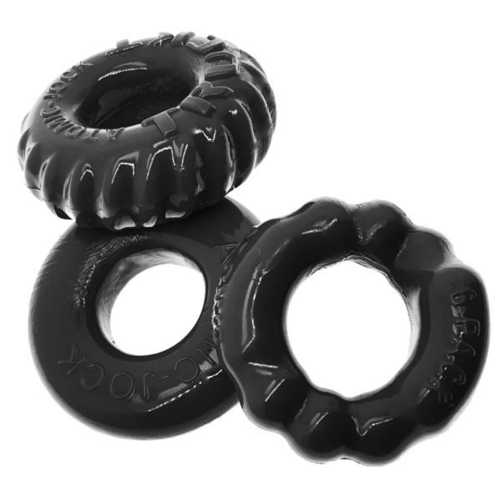 Bonemaker 3-pack C-ring Black (net) - Oxballs