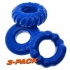 Bonemaker 3-pack C-ring Pool Blue (net) - Oxballs