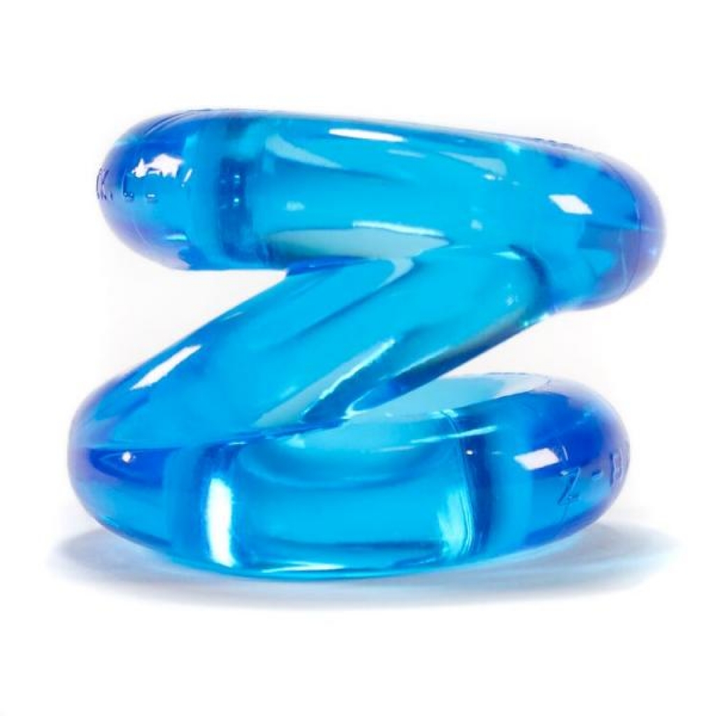 Z Balls Z-Shaped Cockring Ballstretcher Ice Blue - Blue Ox Designs