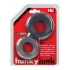Hunkyjunk Cog 2-size C-ring Tar/stone (net) - Oxballs