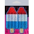 Pastease Red White & Blue Ice Pop Glitter - Pastease