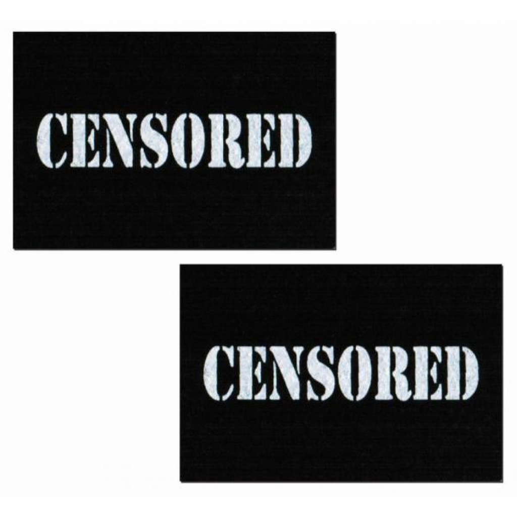 Censored Bar Black Pasties O/S - Pastease