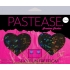 Black Shattered Disco Ball Heart With Gold Chains Pasties - Pastease