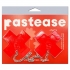 Pastease Faux Latex Red Plus X W/ Chunky Silver Chain - Pastease