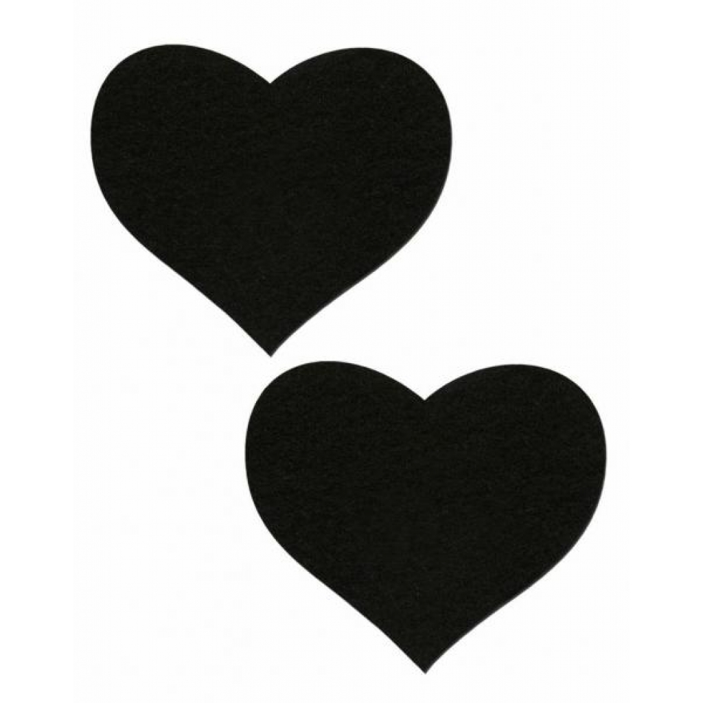Heart Sweety Hearts Black Pasties O/S - Pastease