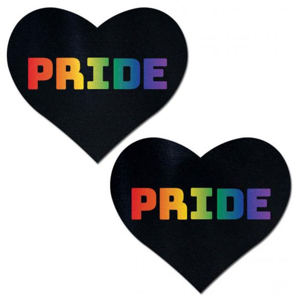 Pastease Rainbow Pride Black Hearts - Pastease