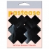Pastease Petite Plus X Faux Latex Black Crosses - Pastease