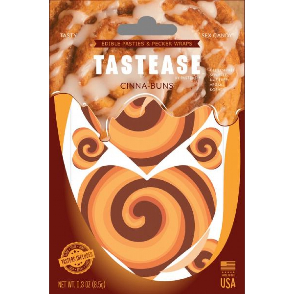 Tastease Cinna-bun Edible Nipple Pasties & Pecker Wraps - Pastease