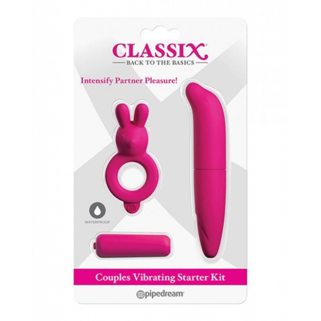 Classix Couples Vibrating Starter Kit - Pink - Pipedream Products