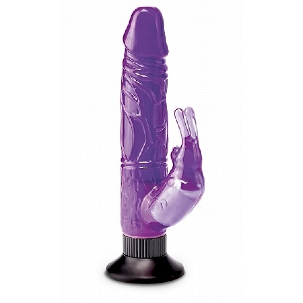 Waterproof Bunny Wall Bangers Purple Vibrator - Pipedream