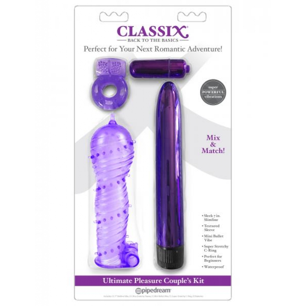 Classix Ultimate Pleasure Couples Kit Purple - Pipedream 