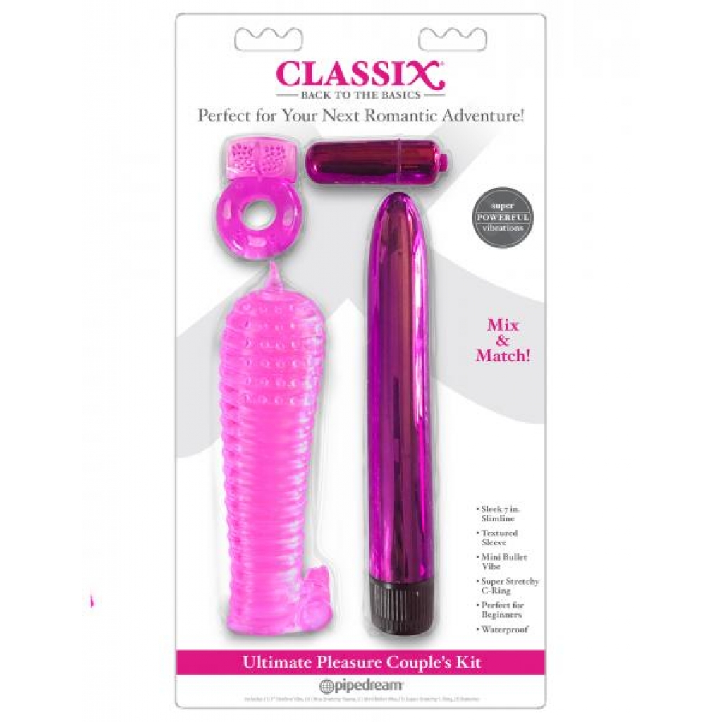 Classix Ultimate Pleasure Couples Kit Pink - Pipedream 