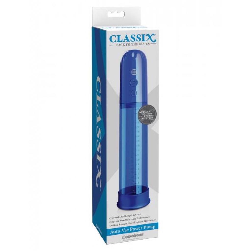Classix Auto Vac Power Pump Blue - Pipedream Products