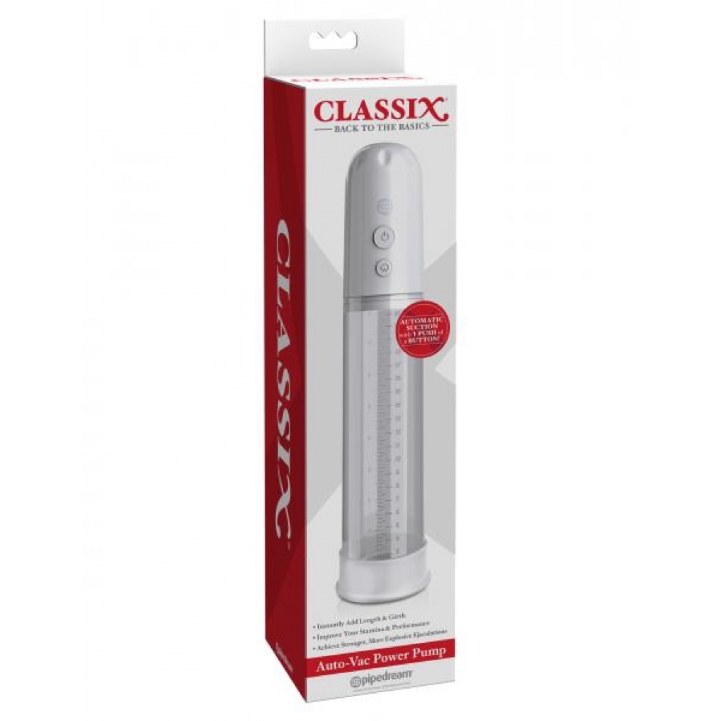 Classix Auto Vac Power Pump White - Pipedream Products