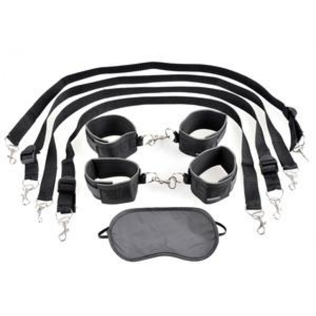 Fetish Fantasy Cuff and Tether Set Black - Pipedream