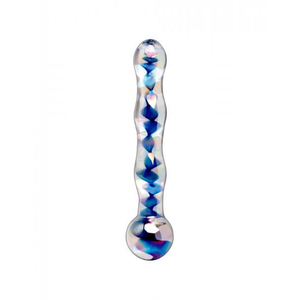 Icicles No 8 Clear Blue Glass Massager - Pipedream