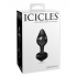 Icicles #44 Black Glass Butt Plug - Pipedream