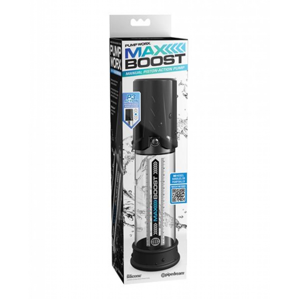 Pump Worx Max Boost Black/ Clear - Pipedream Products