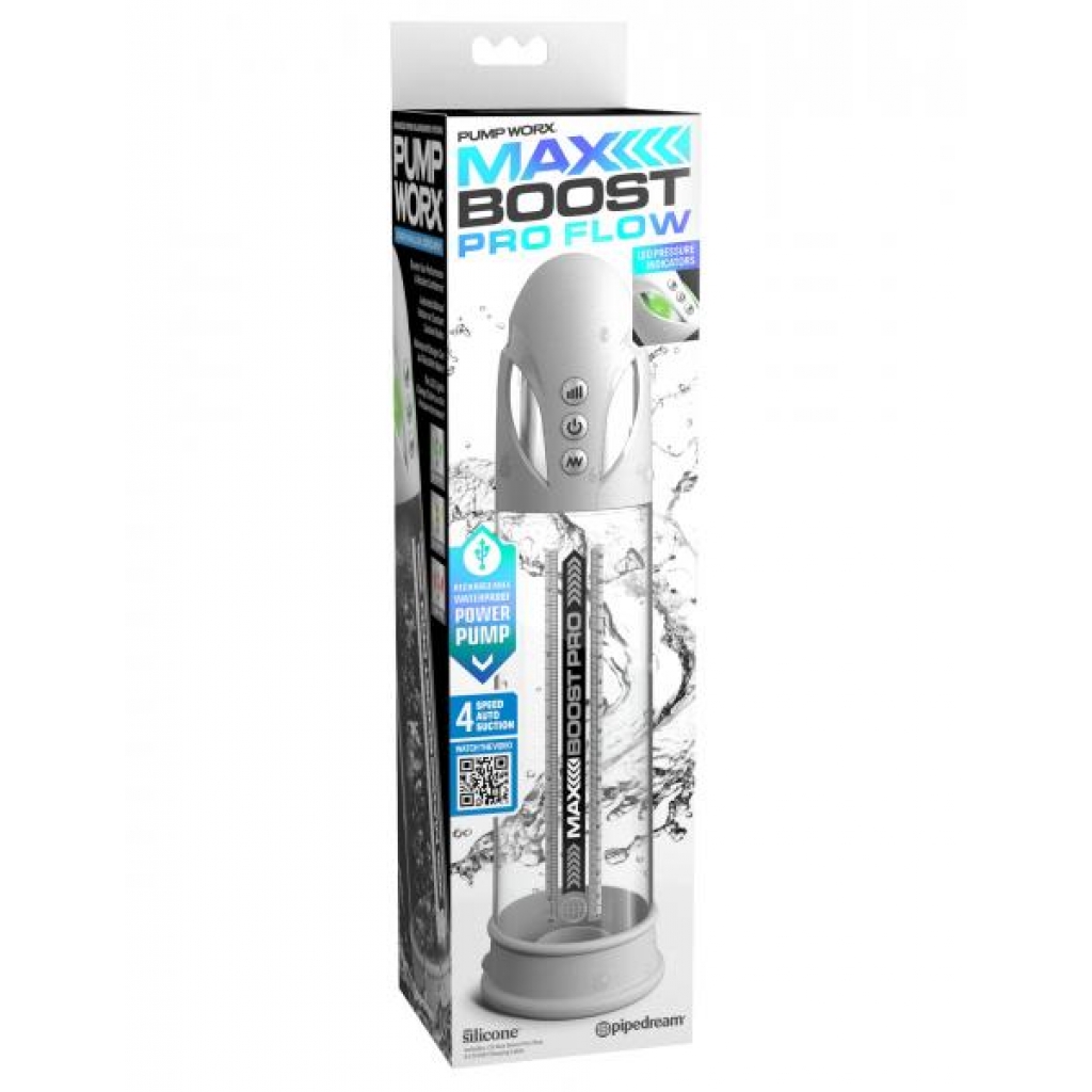 Max Boost Pro Flow White/clear - Pipedream Products
