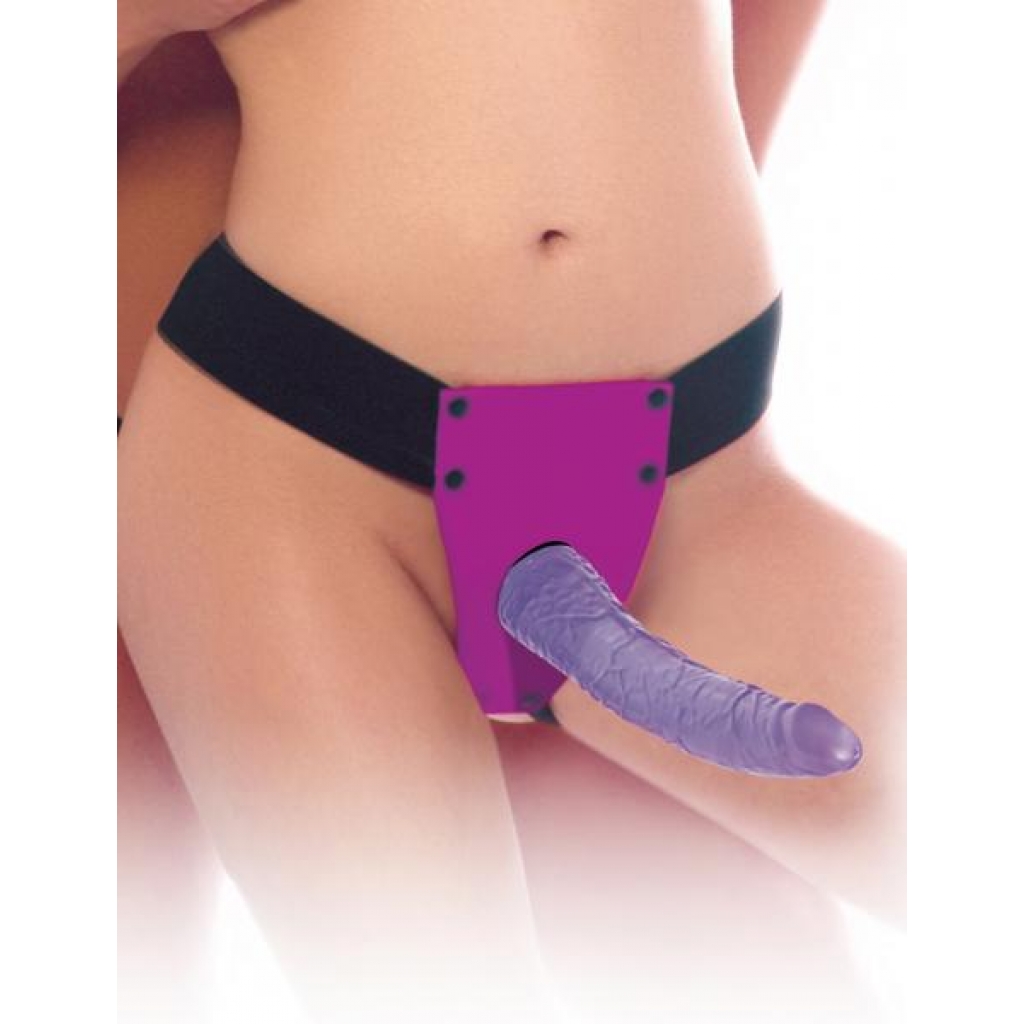 Fetish Fantasy Sensual Comfort Strap On Dildo Purple - Pipedream