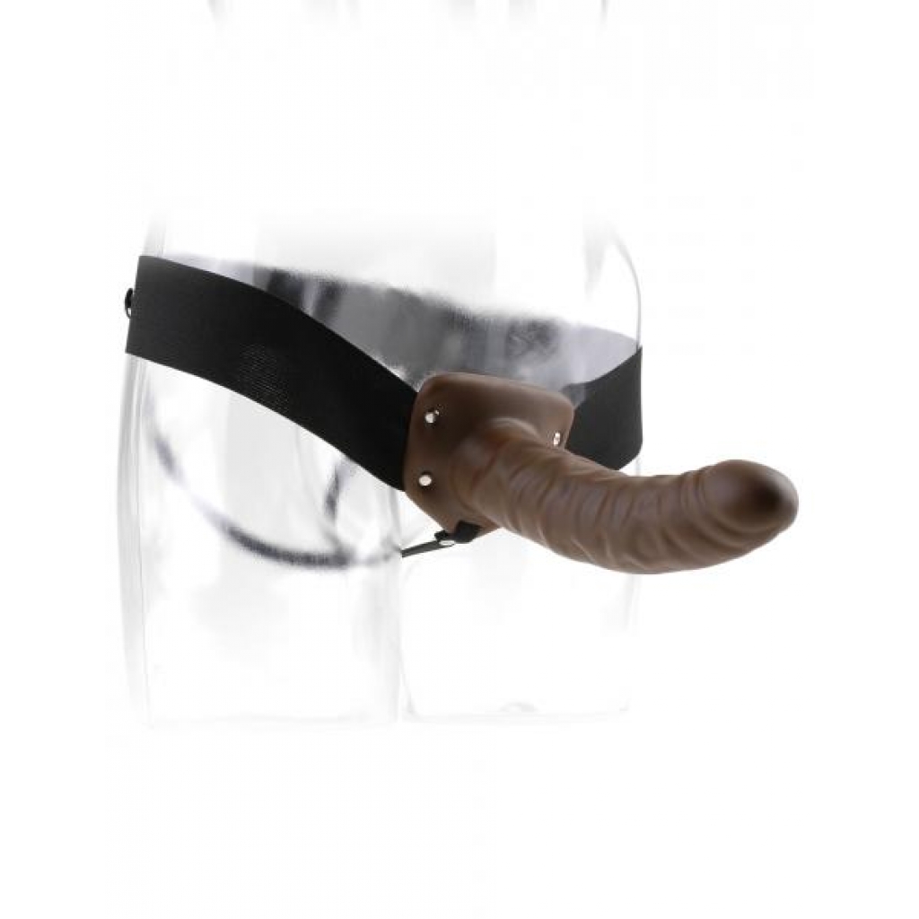 Fetish Fantasy 8 inches Hollow Strap On Brown - Pipedream