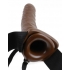 Fetish Fantasy 8 inches Hollow Strap On Brown - Pipedream
