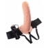 Vibrating Hollow Strap On 8 Inch - Beige - Pipedream